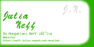 julia neff business card
